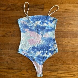 Tie-Dye Spaghetti Strap Bodysuit